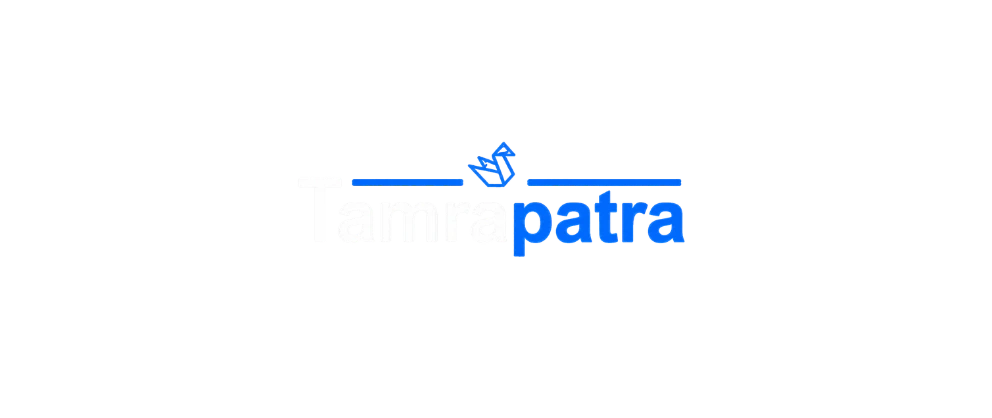 Tamrapatra white logo